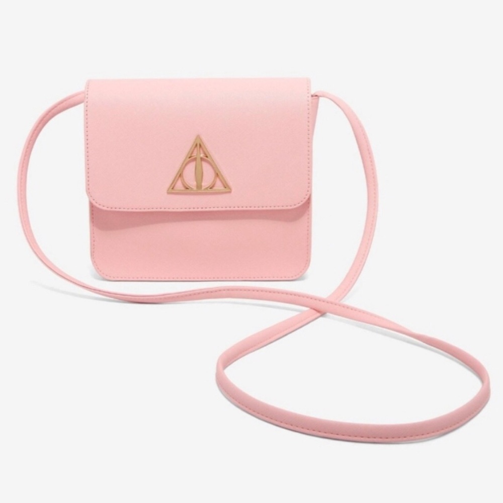 Harry Potter deathly hallows crossbody pink